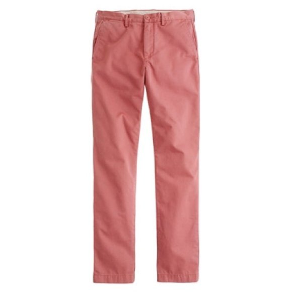 Men's Salmon J. Crew Urban Slim Broken-In Chino - Picture 1 of 6